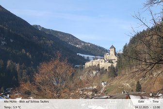 Webcam sul Castello di Tures e la Valle Aurina