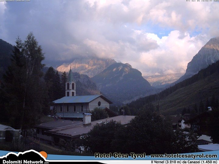 Webcam in Canazei in Val di Fassa / Fassatal