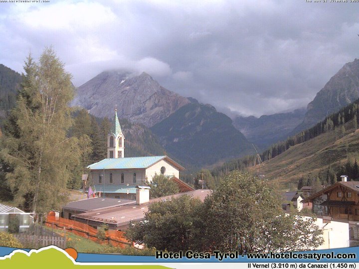 Webcam in Canazei in Val di Fassa / Fassatal