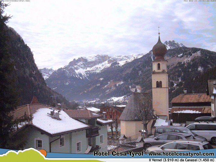 Webcam in Canazei in Val di Fassa / Fassatal