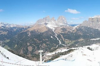 Webcam sulla skiarea Belvedere-Col Rodella e Passo Pordoi