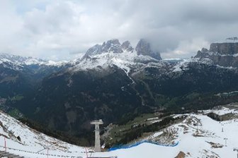 Webcam sulla skiarea Belvedere-Col Rodella e Passo Pordoi