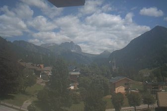 Webcam auf Vigo di Fassa und den Langkofel