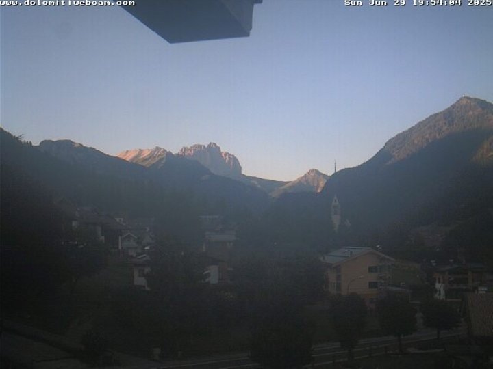 Webcam auf Vigo di Fassa und den Langkofel