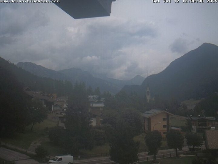 Webcam auf Vigo di Fassa und den Langkofel