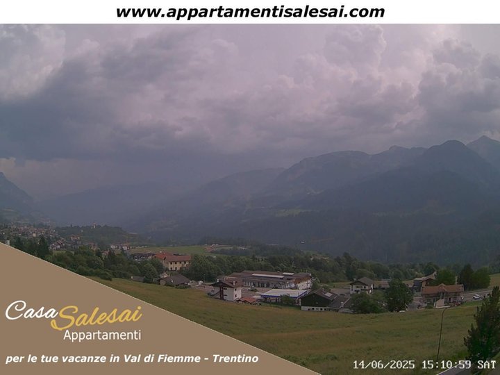 Webcam auf das Fleimstal und Alpe Cermis