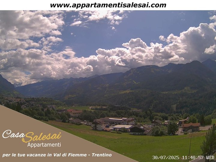Webcam auf das Fleimstal und Alpe Cermis