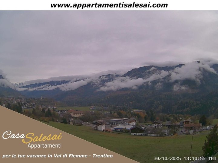 Webcam auf das Fleimstal und Alpe Cermis