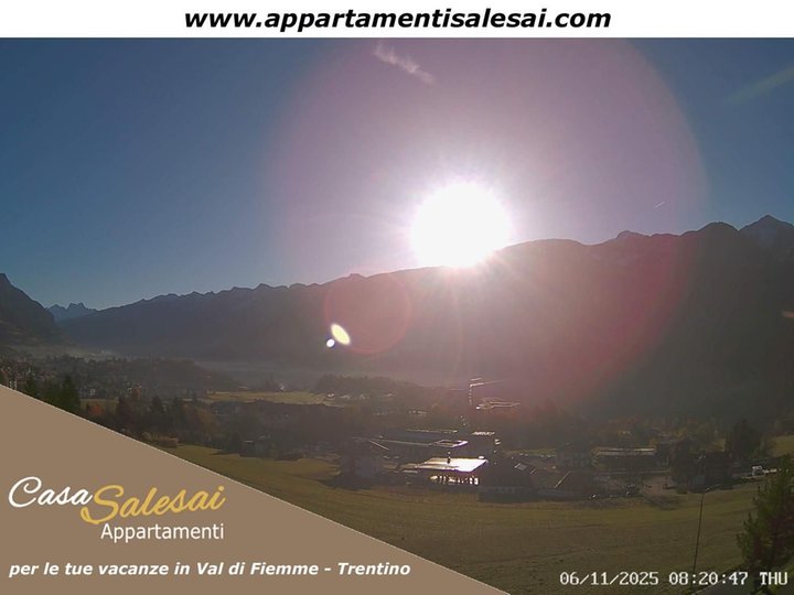 Webcam sulla Val di Fiemme e l’Alpe Cermis