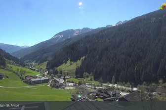 Webcam from St. Anton looking into the Pflersch Valley