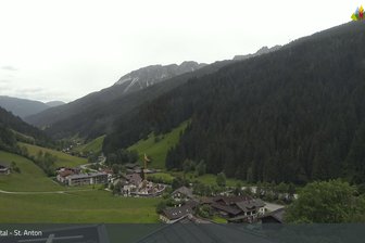Webcam from St. Anton looking into the Pflersch Valley