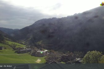Webcam from St. Anton looking into the Pflersch Valley