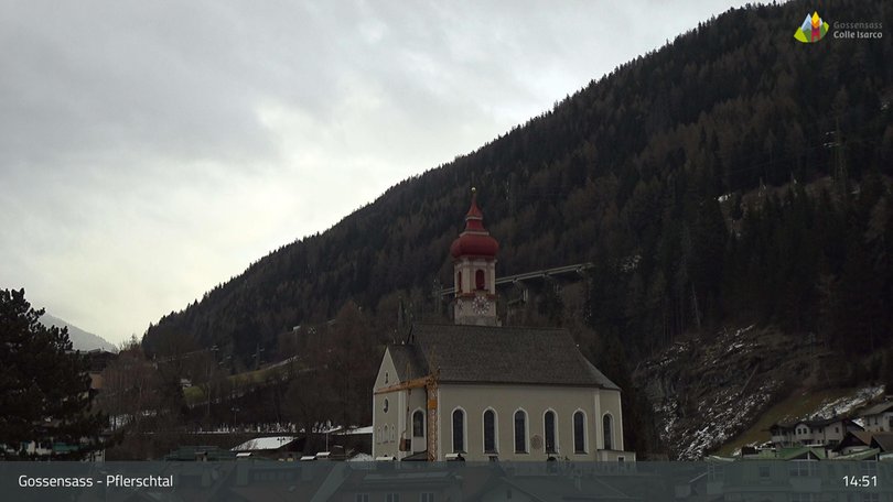 Webcam view of Gossensass and the Fleres Valley