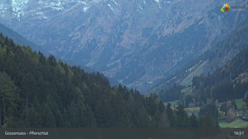 Webcam view of Gossensass and the Fleres Valley