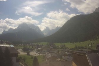 Webcam in Sesto / Sexten, view from the Hotel St. Veit