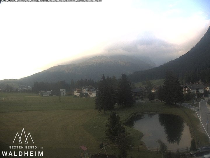 Webcam in Richtung Dreischusterspitze und Sextener Dolomiten