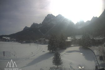 Webcam verso Punta dei Tre Scarpieri e le Dolomiti di Sesto