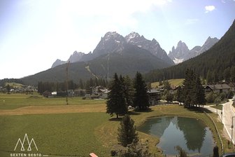 Webcam in Richtung Dreischusterspitze und Sextener Dolomiten