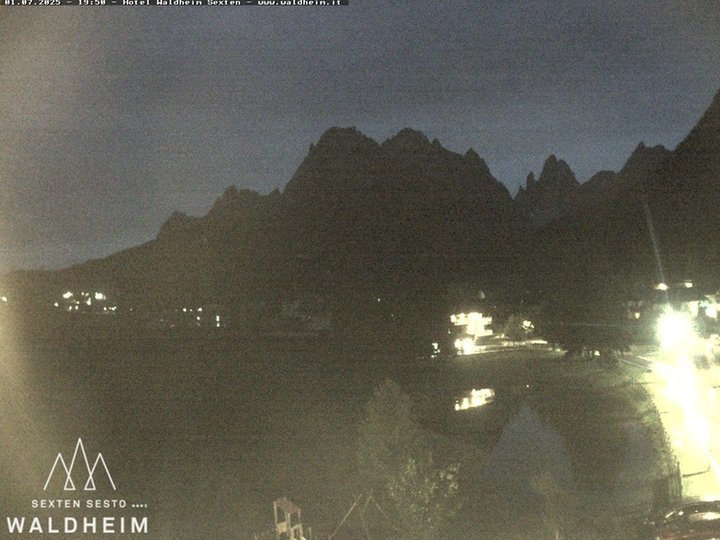 Webcam in Richtung Dreischusterspitze und Sextener Dolomiten
