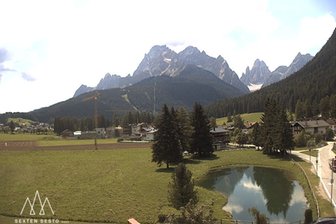 Webcam in Richtung Dreischusterspitze und Sextener Dolomiten