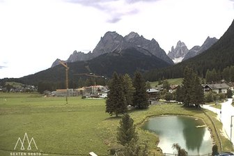 Webcam verso Punta dei Tre Scarpieri e le Dolomiti di Sesto