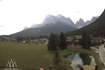 Webcam in Richtung Dreischusterspitze und Sextener Dolomiten