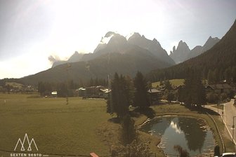 Webcam in Richtung Dreischusterspitze und Sextener Dolomiten