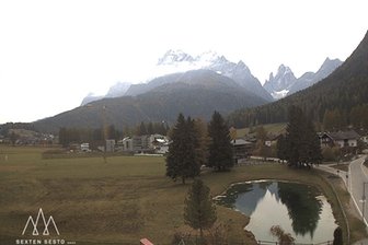 Webcam in Richtung Dreischusterspitze und Sextener Dolomiten