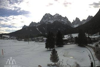 Webcam in Richtung Dreischusterspitze und Sextener Dolomiten