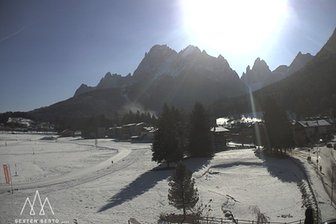 Webcam in Richtung Dreischusterspitze und Sextener Dolomiten
