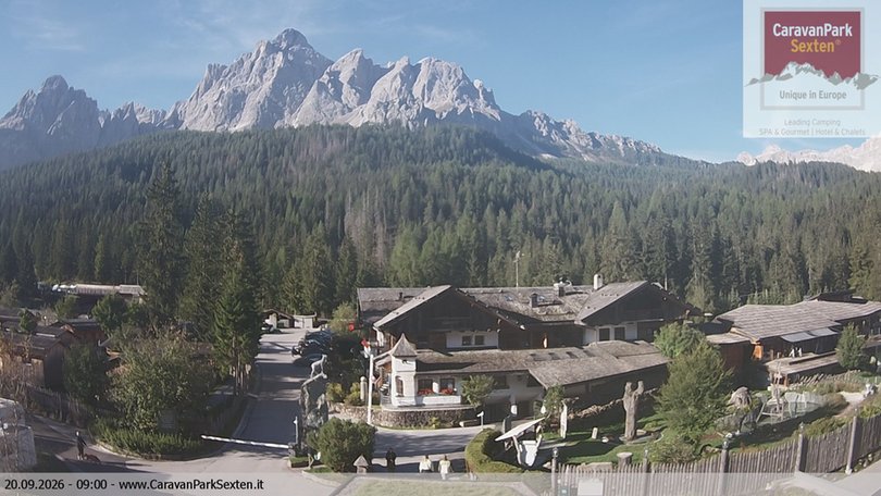 Webcam auf die Sextner Sonnenuhr