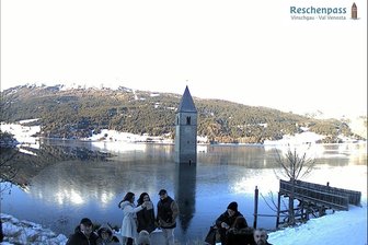 Webcam sul campanile del lago di Resia