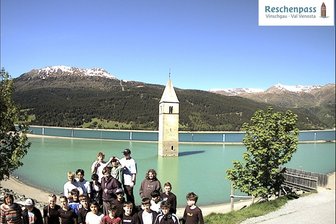 Webcam sul campanile del lago di Resia