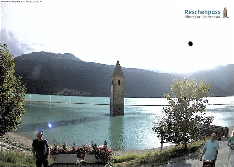 Webcam sul campanile del lago di Resia