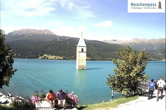 Webcam sul campanile del lago di Resia