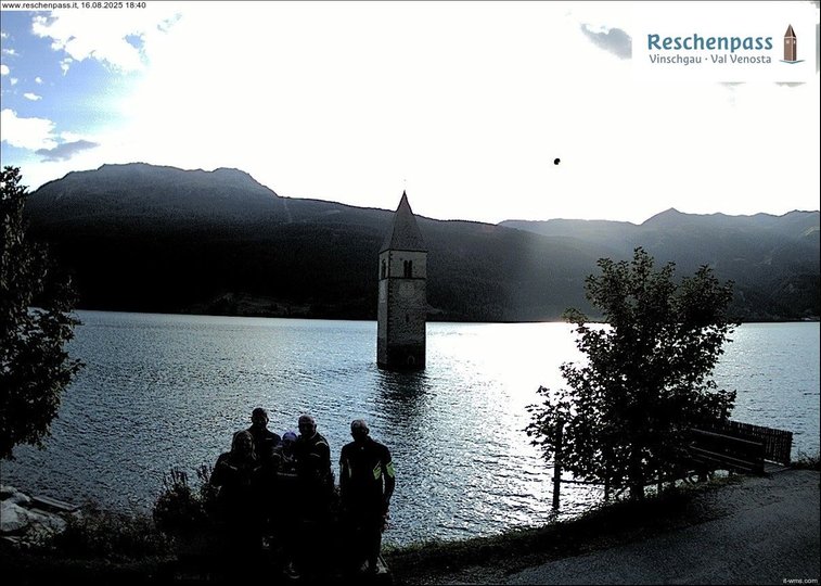 Webcam sul campanile del lago di Resia