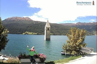 Webcam sul campanile del lago di Resia