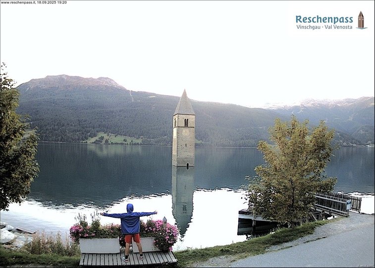 Webcam sul campanile del lago di Resia