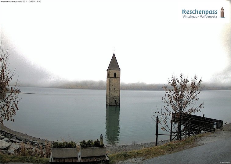 Webcam sul campanile del lago di Resia