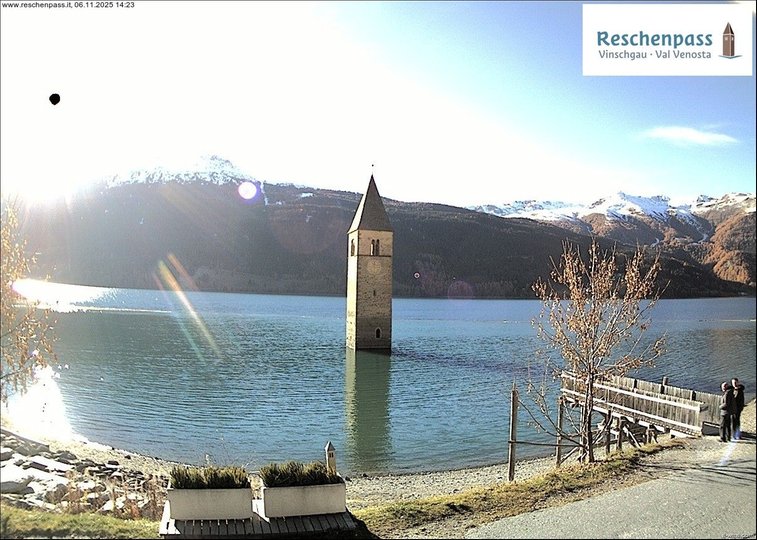 Webcam sul campanile del lago di Resia