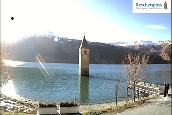 Webcam sul campanile del lago di Resia