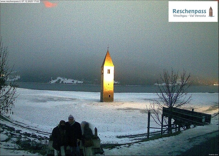 Webcam sul campanile del lago di Resia