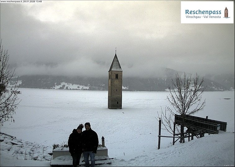 Webcam sul campanile del lago di Resia