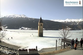 Webcam sul campanile del lago di Resia