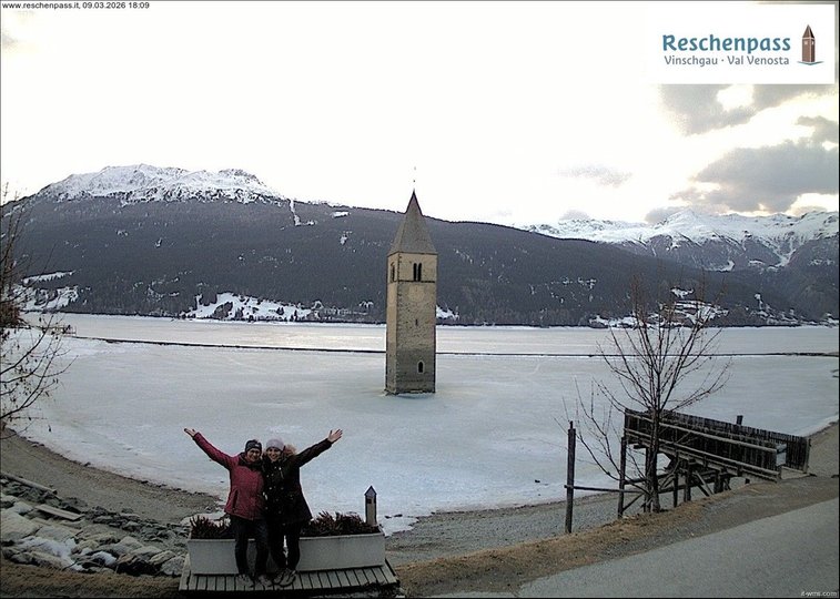 Webcam sul campanile del lago di Resia