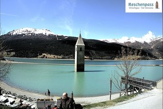 Webcam sul campanile del lago di Resia