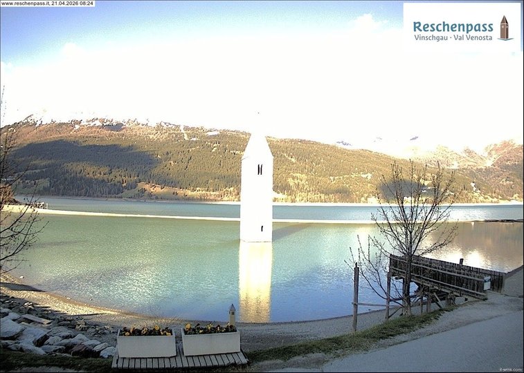 Webcam sul campanile del lago di Resia