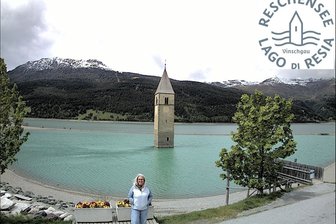 Webcam sul campanile del lago di Resia