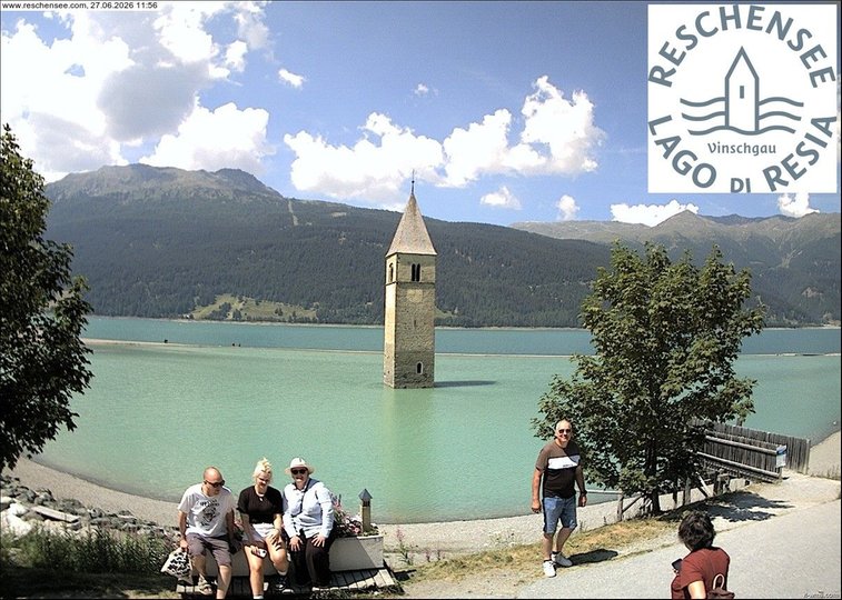 Webcam sul campanile del lago di Resia
