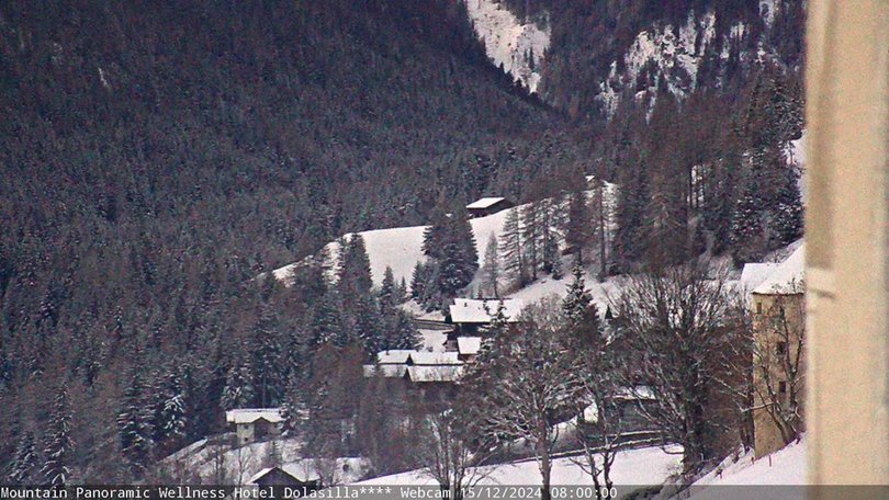 Webcam dall’Hotel Dolasilla verso il paese di La Villa